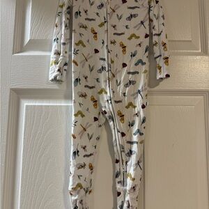 Charming Bug Print Kids Footie